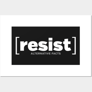 RESIST alternative facts Posters and Art